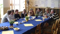 Setkn se zstupci partnersk koly v nmeckm Geithainu 