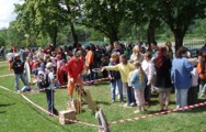 studenti GSOŠ při zajišťování soutěží a her